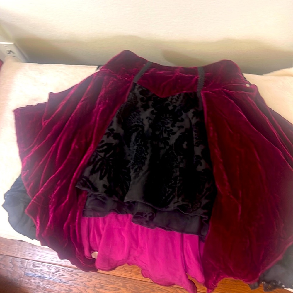 NWOT LIP SERVICE velvet skirt